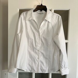 Calvin Klein White Non-Iron Button Shirt